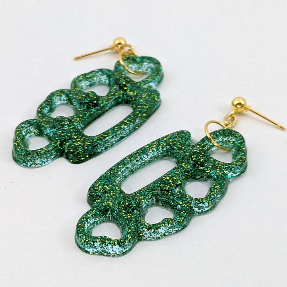Cute Brass Knuckle Earrings